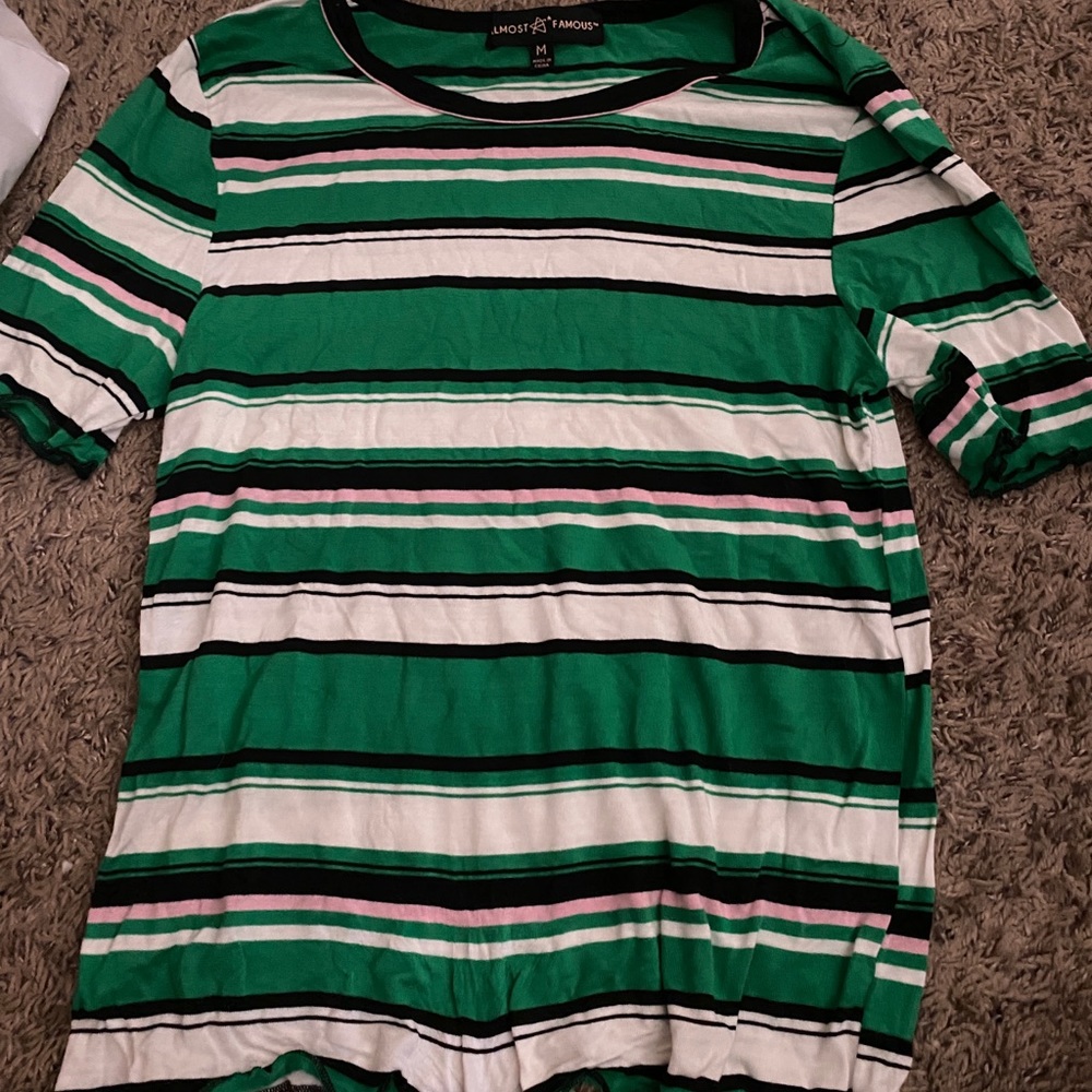 green striped shirt. SUPER SOFT